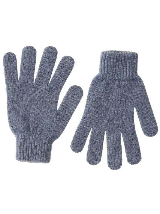 💕 Zwillingsherz Handschuhe 100 % Kaschmir Cashmere Jeansblau