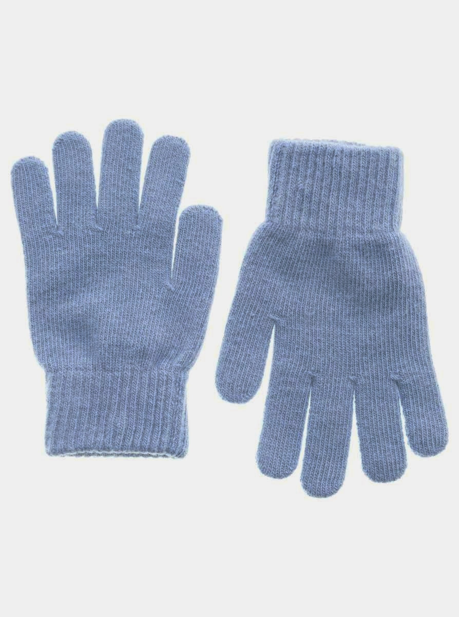 đź’• Zwillingsherz Handschuhe "Uni" Wolle Jeansblau