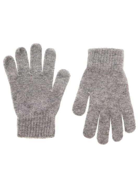 💕 Zwillingsherz Handschuhe "Uni" Wolle Grau