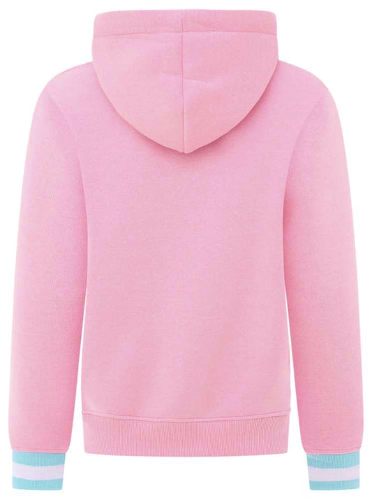 💕 Zwillingsherz Hoodie Sweatshirt "Glücklich am Meer" Sweater Baumwolle Pink