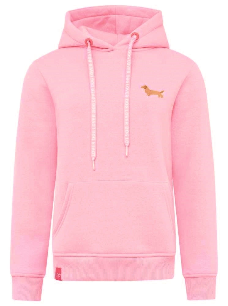 đź’• Zwillingsherz Sweatshirt Hoodie "Kleiner Dackel" Sweater Baumwolle Pink