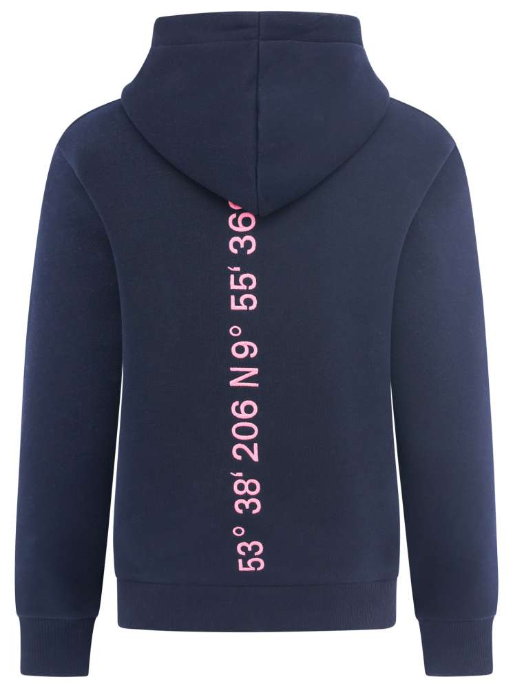 💕 Zwillingsherz Sweatshirt Hoodie "Moin Sand Meer" Sweater Baumwolle Navy