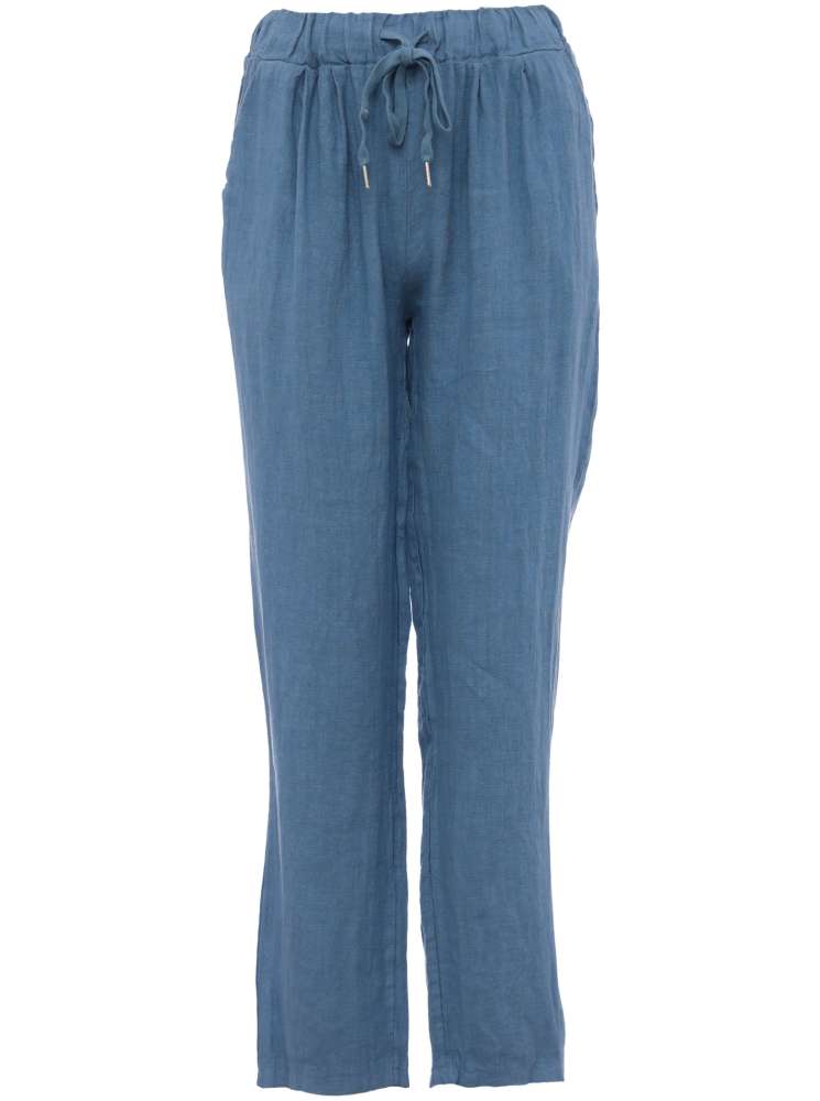 đź’• Zwillingsherz Hose Leinenhose "Classic" One size Leinen Blau
