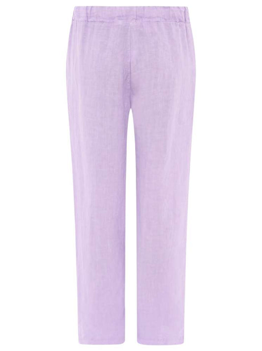 💕 Zwillingsherz Hose Leinenhose "Classic" Leinen Flieder