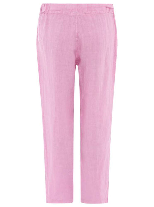 💕 Zwillingsherz Hose Leinenhose "Classic" Leinen Rosa