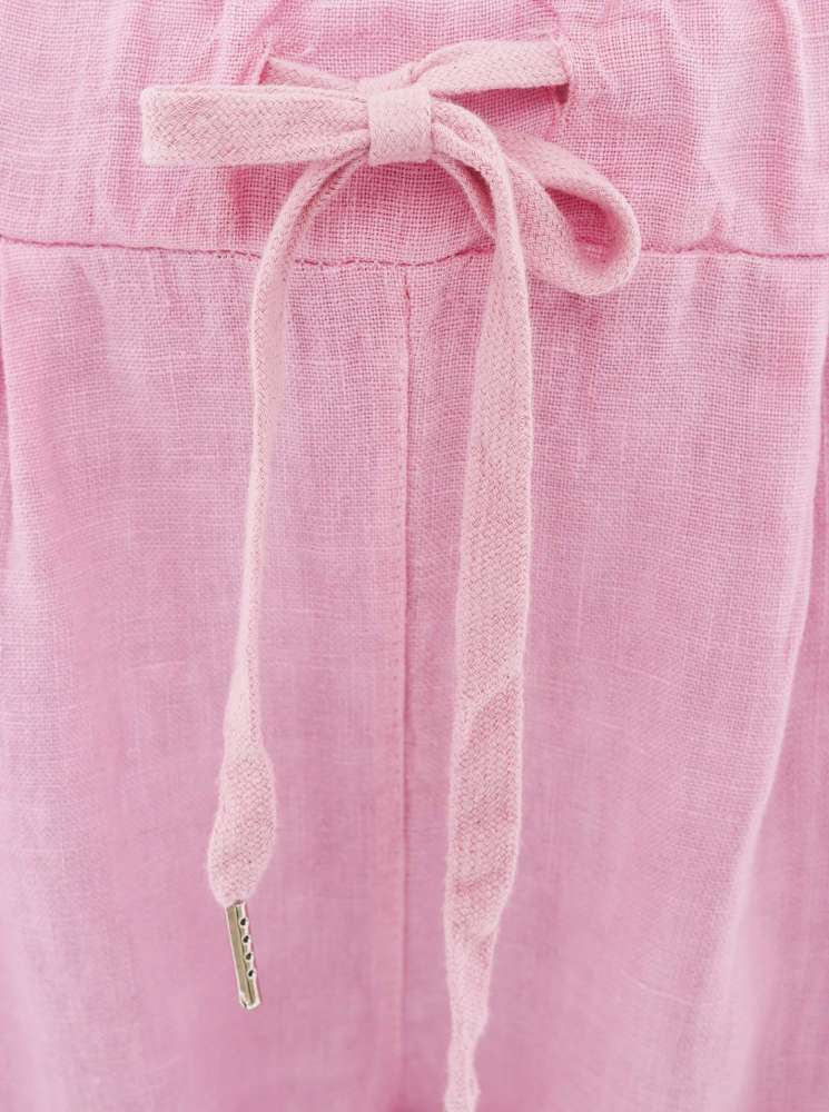 đź’• Zwillingsherz Hose Leinenhose "Classic" Leinen Rosa