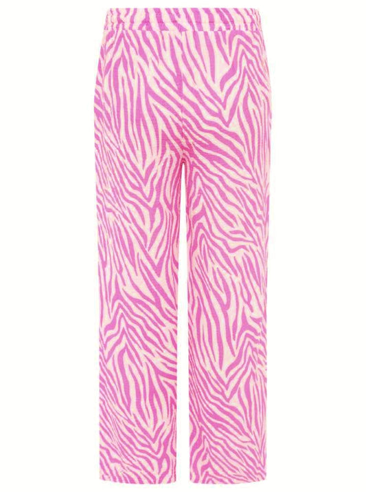 💕 Zwillingsherz Hose Musselin "Zebra" Rosa