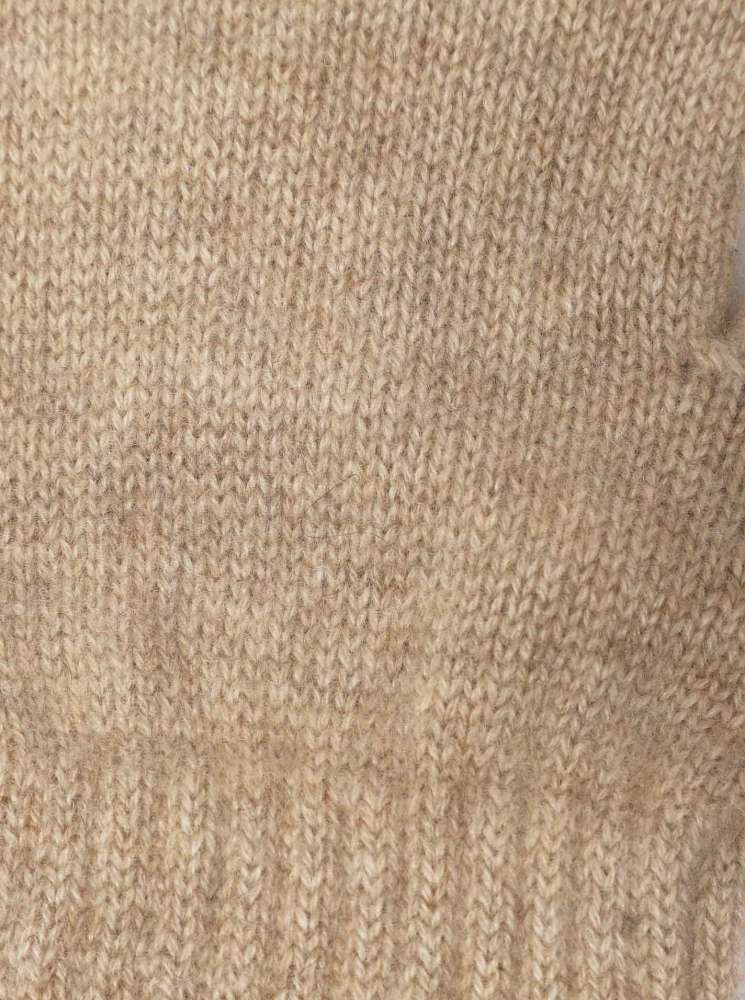 đź’• Zwillingsherz Handschuhe 100 % Kaschmir Cashmere Dunkelbeige