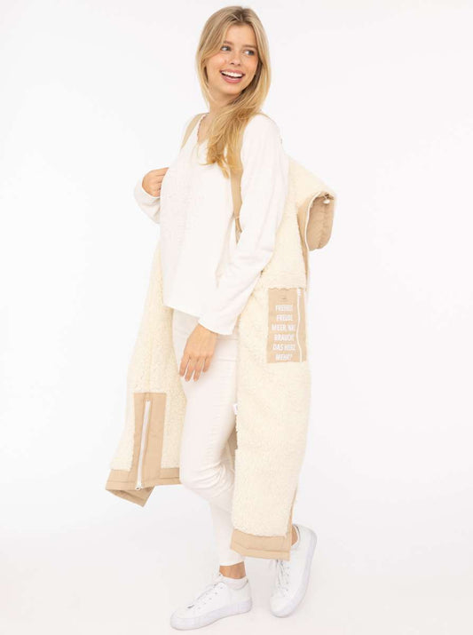 💕 Zwillingsherz Oversize "Windjacke" Windmantel Beige