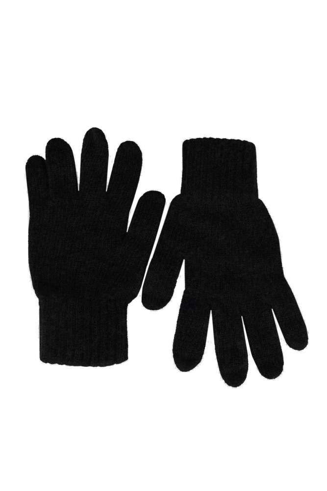 💕 Zwillingsherz Handschuhe "Classic" Wolle Schwarz