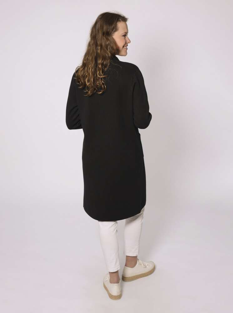 đź’• Zwillingsherz Strickjacke "Jessy 2.0" Kragen Schwarz