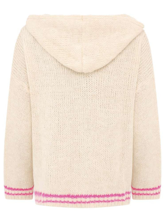 💕 Zwillingsherz Oversized Strick Hoodie "Herz" Beige