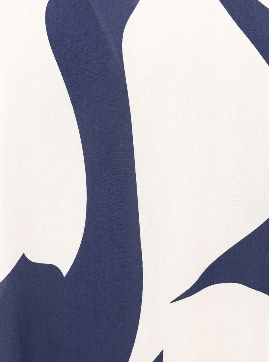 đź’• Zwillingsherz Maxikleid "Abstrakt" 100 % Viskose Navy