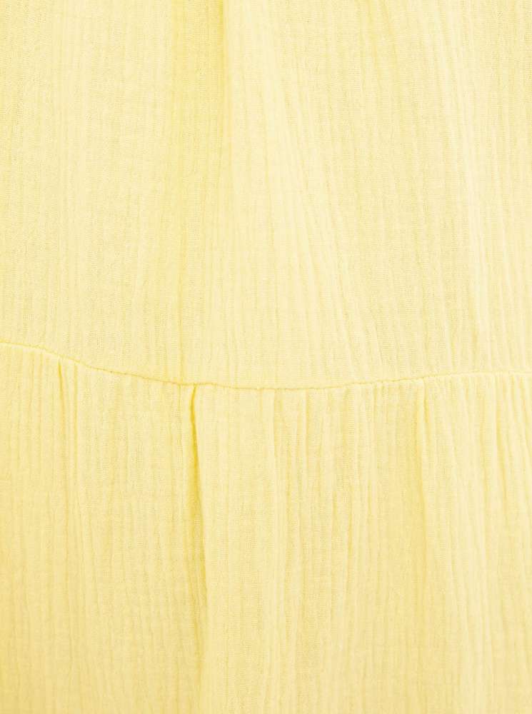 💕 Zwillingsherz Kleid "Spaghettiträger" Maxikleid Gelb