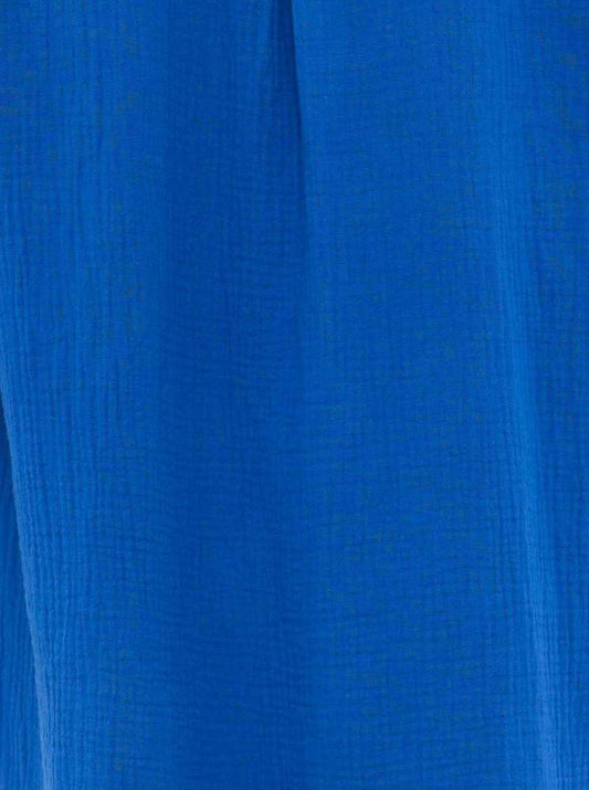 💕 Zwillingsherz Tunika Bluse Musselin "Rom" Royalblau