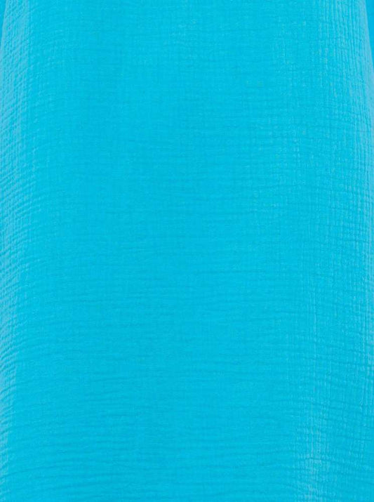 💕 Zwillingsherz Tunika Bluse Musselin "Rom" Türkis