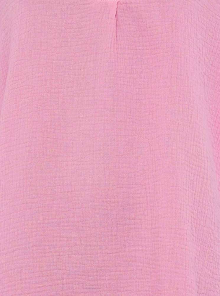 đź’• Zwillingsherz Tunika Bluse Musselin "Rom" Rosa