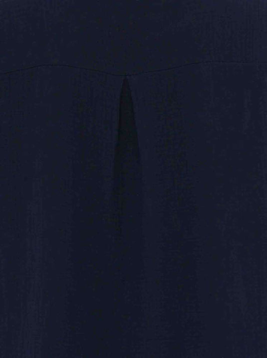💕 Zwillingsherz Tunika Bluse Musselin "Rom" Navy