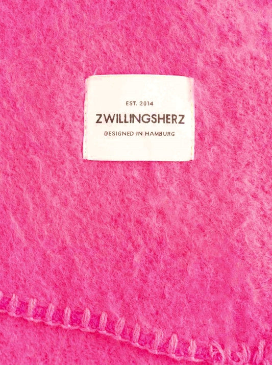 💕 Zwillingsherz Schal Kuschelschal "Uni & Stitch" Pink