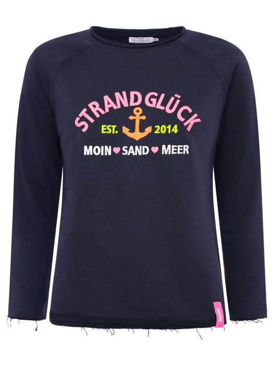 💕 Zwillingsherz Sweatshirt "Strandglück" Marine
