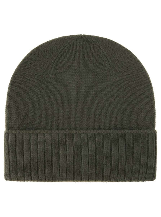 💕 Zwillingsherz Mütze "Gerippter Umschlag" 100 % Kaschmir Olive