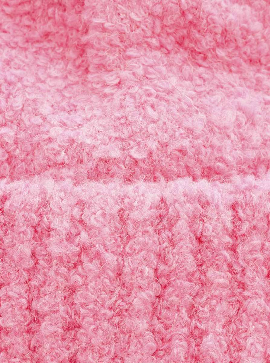 💕 Zwillingsherz Mütze "Bouclet" Pink