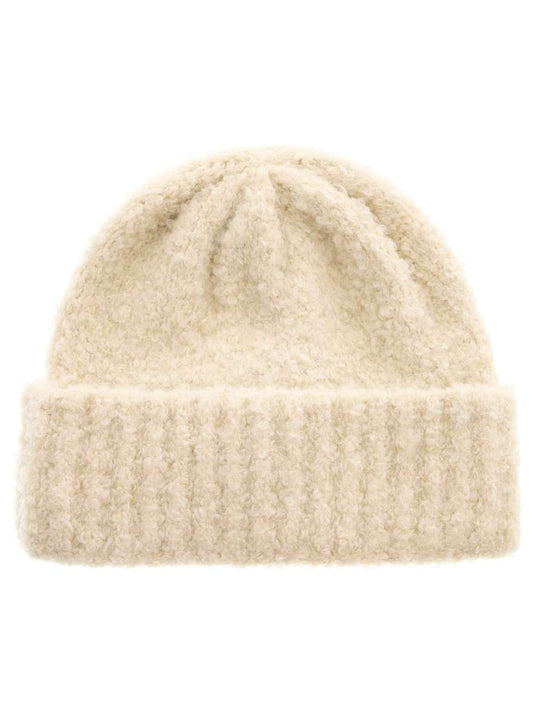 💕 Zwillingsherz Mütze "Bouclet" Creme