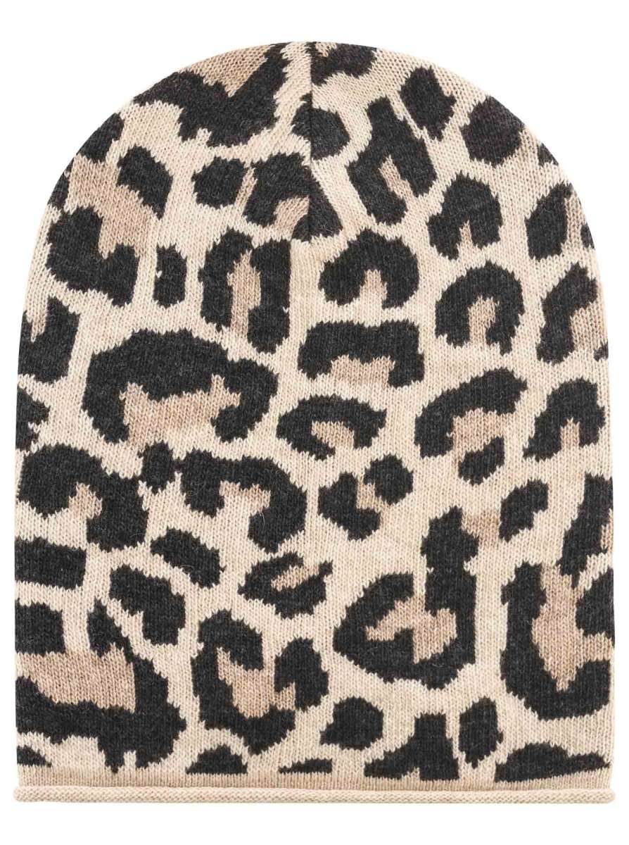 💕 Zwillingsherz Mütze "Lacey" Beanie Kaschmir Wolle Viskose Beige