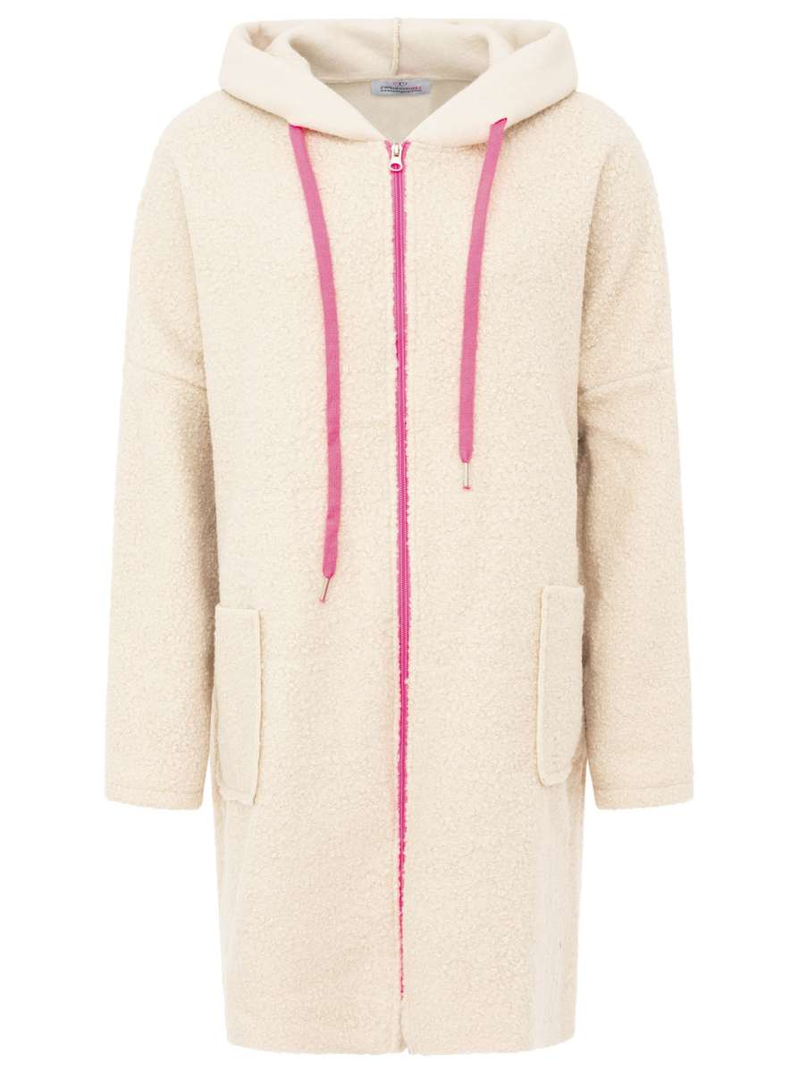 đź’• Zwillingsherz Oversize Teddy Mantel "Neon" Beige