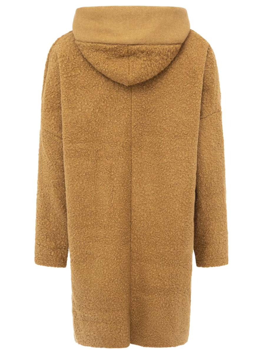 đź’• Zwillingsherz Oversize Teddy Mantel "Neon" Camel