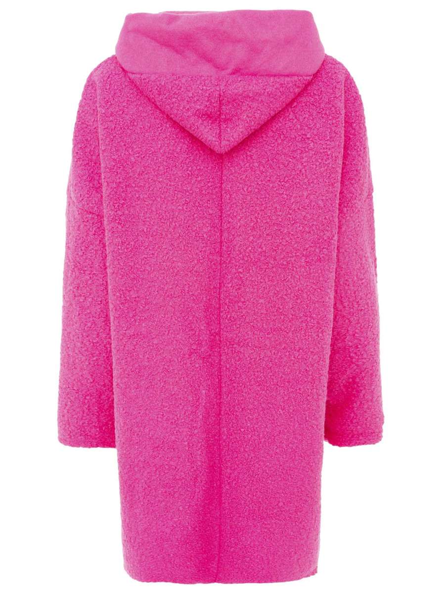 đź’• Zwillingsherz Oversize Teddy Mantel "Neon" Neonpink