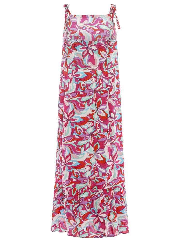 đź’• Zwillingsherz Kleid Maxikleid Off Shoulder "Flowy Flowers" Multi