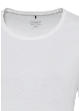 Olsen Shirt Edda Kurzarm Weiß 11100177