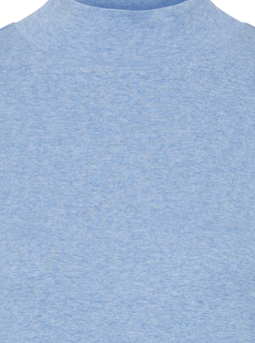 Olsen Shirt Stehkragen Edda Langarm 11104708 Sterling Blue Melange