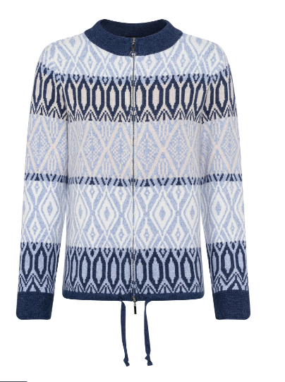 Olsen Strickjacke 11004483 Crystal Blue Mel.