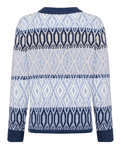 Olsen Strickjacke 11004483 Crystal Blue Mel.