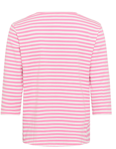 Olsen Shirt Hannah 3/4 Arm Streifen Candy Pink 11105079
