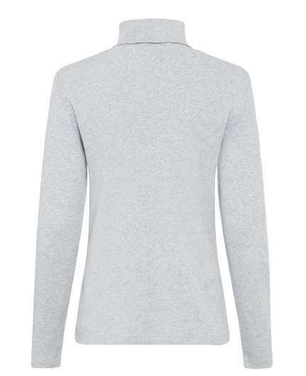 Olsen Shirt Rollkragen Langarm Edda 11104429 Pearl Grey Melange
