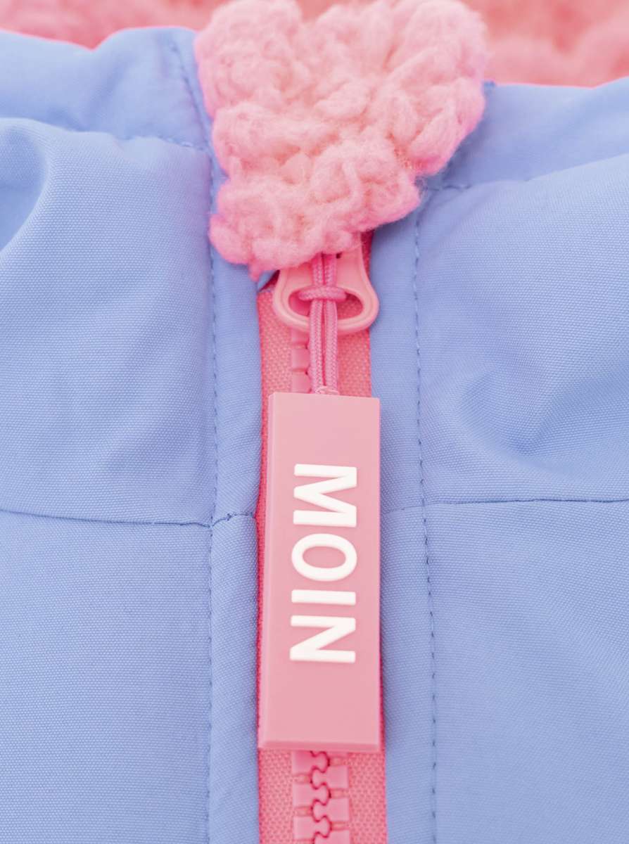 💕 Zwillingsherz Oversize "Windjacke" Windmantel Mittelblau