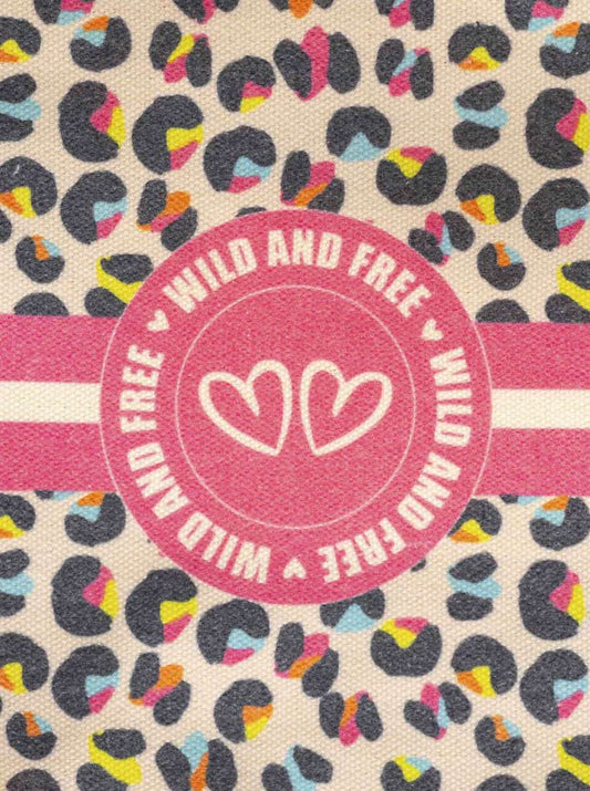 💕 Zwillingsherz Kosmetiktasche "Wild and Free" Pouch Mehrfarbig