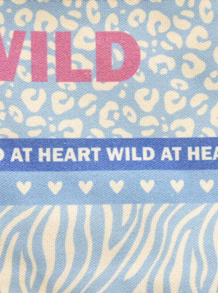 💕 Zwillingsherz Kosmetiktasche "Wild Herz" Pouch Hellblau