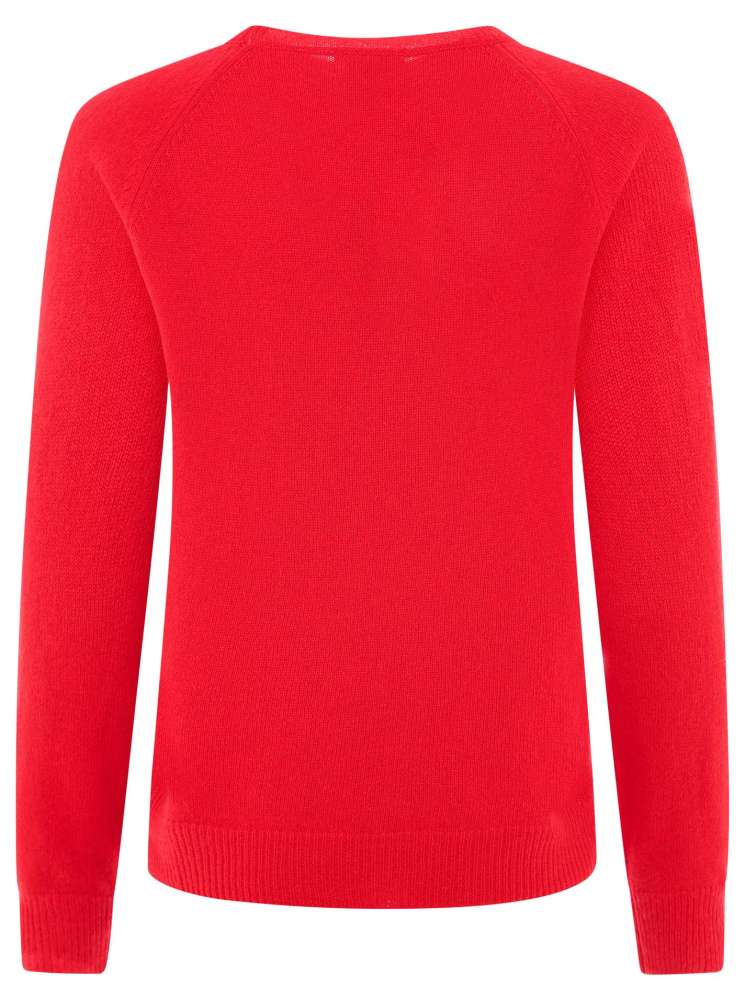 đź’• Zwillingsherz Pullover Pulli "Blogger & Uni" Rundhalspullover 100 % Kaschmir Cashmere Rot