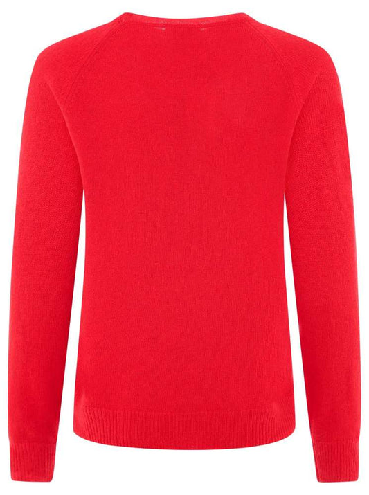 💕 Zwillingsherz Pullover Pulli "Blogger & Uni" Rundhalspullover 100 % Kaschmir Cashmere Rot
