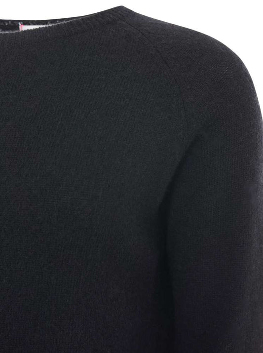 💕 Zwillingsherz Pullover Pulli "Blogger & Uni" Rundhalspullover 100 % Kaschmir Cashmere Schwarz