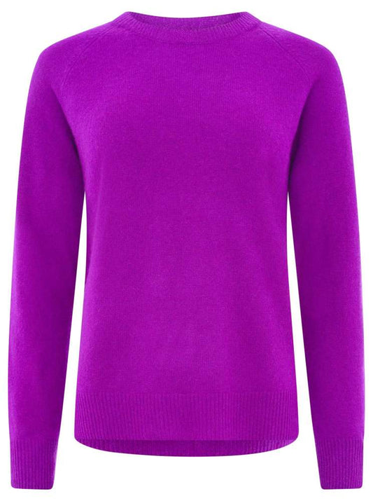 💕 Zwillingsherz Pullover Pulli "Blogger & Uni" Rundhalspullover 100 % Kaschmir Cashmere Lila
