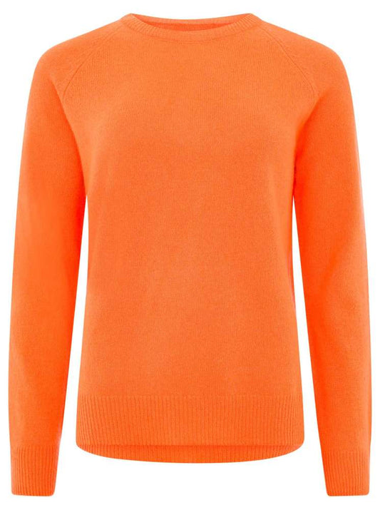 💕 Zwillingsherz Pullover Pulli "Blogger & Uni" Rundhalspullover 100 % Kaschmir Cashmere Orange