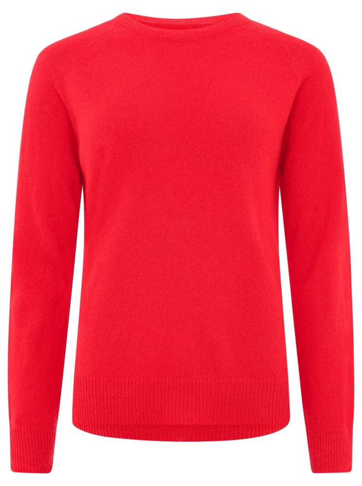 đź’• Zwillingsherz Pullover Pulli "Blogger & Uni" Rundhalspullover 100 % Kaschmir Cashmere Rot