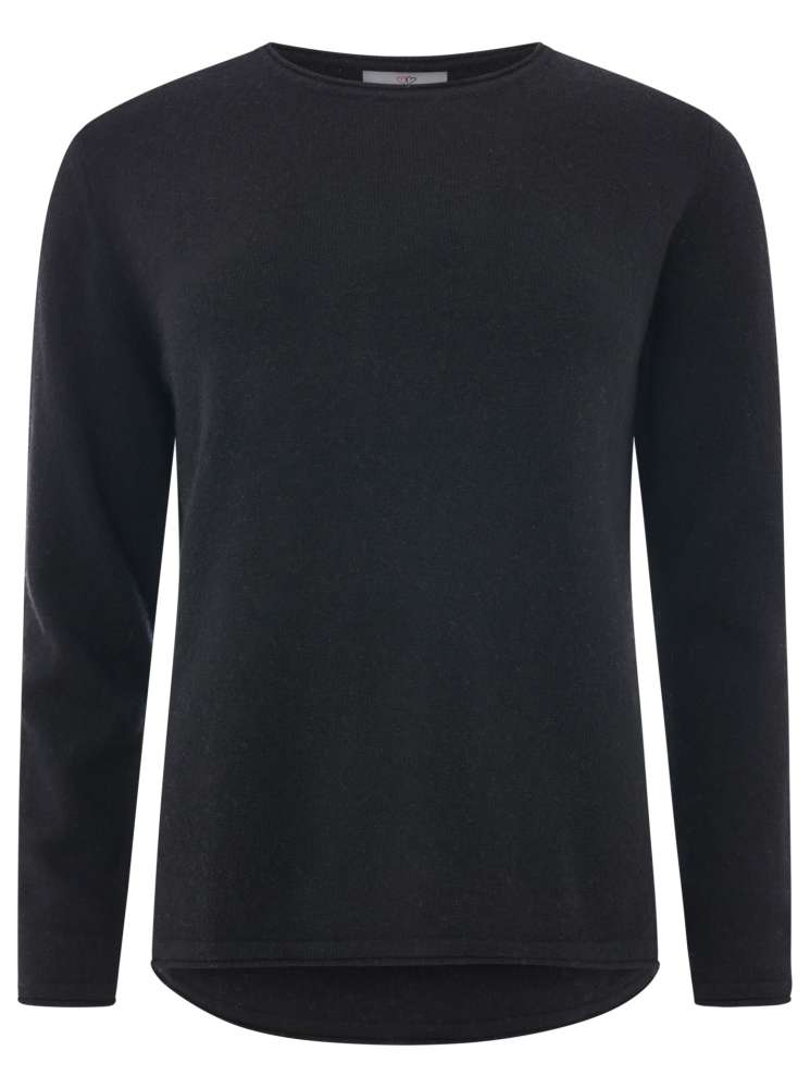 đź’• Zwillingsherz Pullover Pulli "Rundhals" 100 % Kaschmir Cashmere Schwarz
