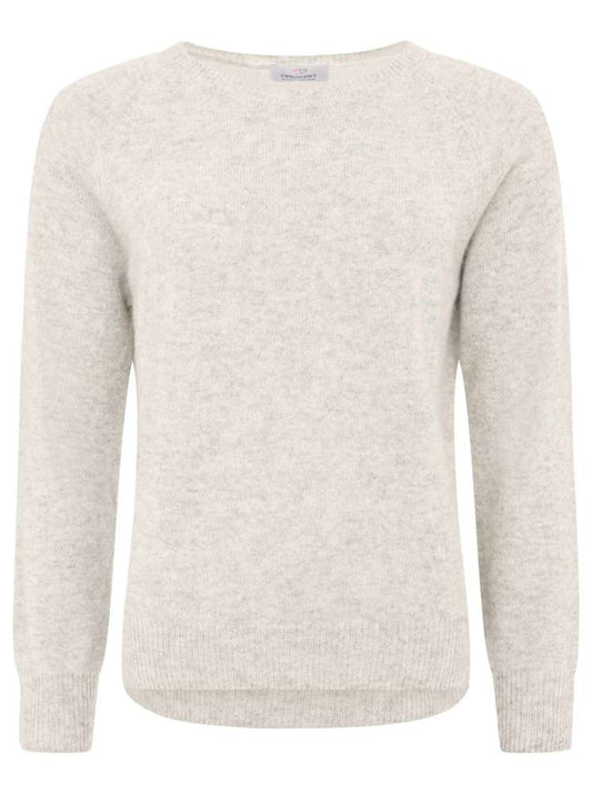 💕 Zwillingsherz Pullover Pulli "Blogger & Uni" Rundhalspullover 100 % Kaschmir Cashmere Hellgrau