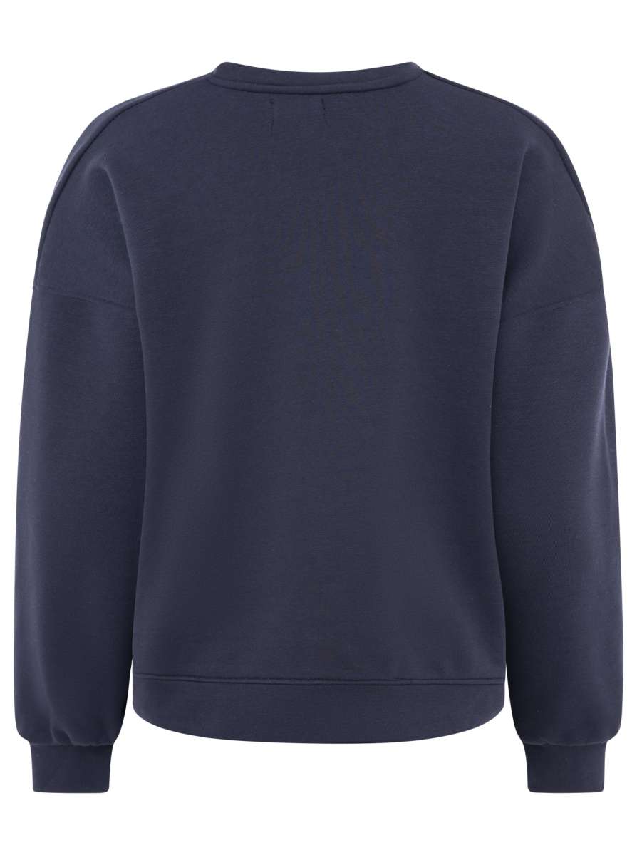 đź’• Zwillingsherz Sweatshirt "Gestrickter Anker" Sweater Navy